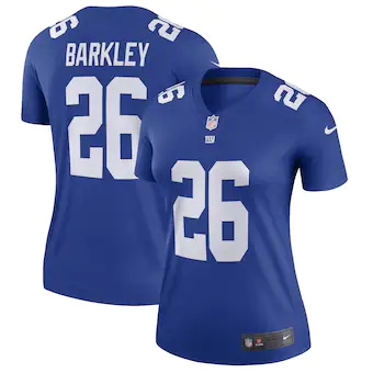 womens nike saquon barkley royal new york giants legend jer